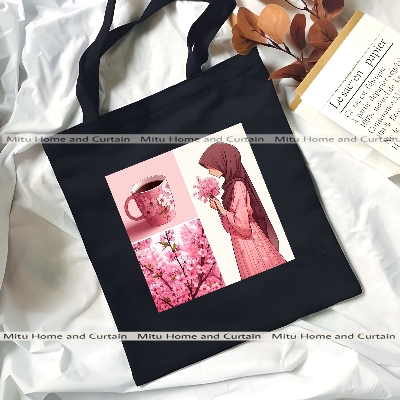 Buy Premium Tote Bag with Zipper Canvas Tote Bag for Women Trendy Shopping Bag / College Bag / University Bag Tote Bag, Canvas Bag with Zipper White , Black at Best Price In Bangladesh