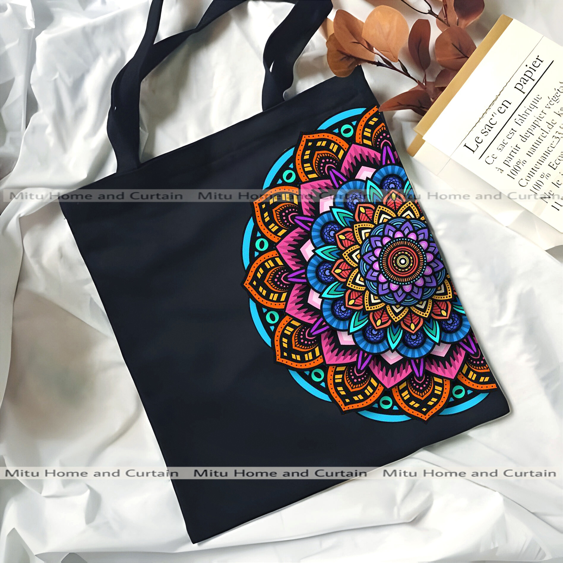 Buy Premium Tote Bag with Zipper Canvas Tote Bag for Women Trendy Shopping Bag / College Bag / University Bag Tote Bag, Canvas Bag with Zipper White , Black at Best Price In Bangladesh