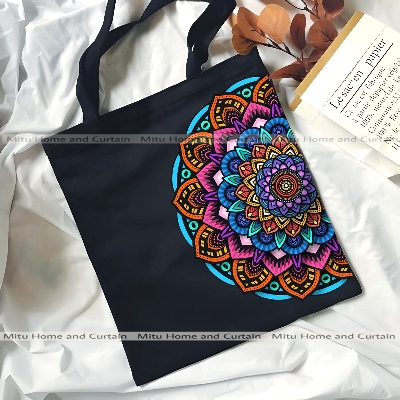 Buy Premium Tote Bag with Zipper Canvas Tote Bag for Women Trendy Shopping Bag / College Bag / University Bag Tote Bag, Canvas Bag with Zipper White , Black at Best Price In Bangladesh