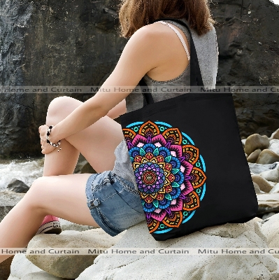 Buy Premium Tote Bag with Zipper Canvas Tote Bag for Women Trendy Shopping Bag / College Bag / University Bag Tote Bag, Canvas Bag with Zipper White , Black at Best Price In Bangladesh