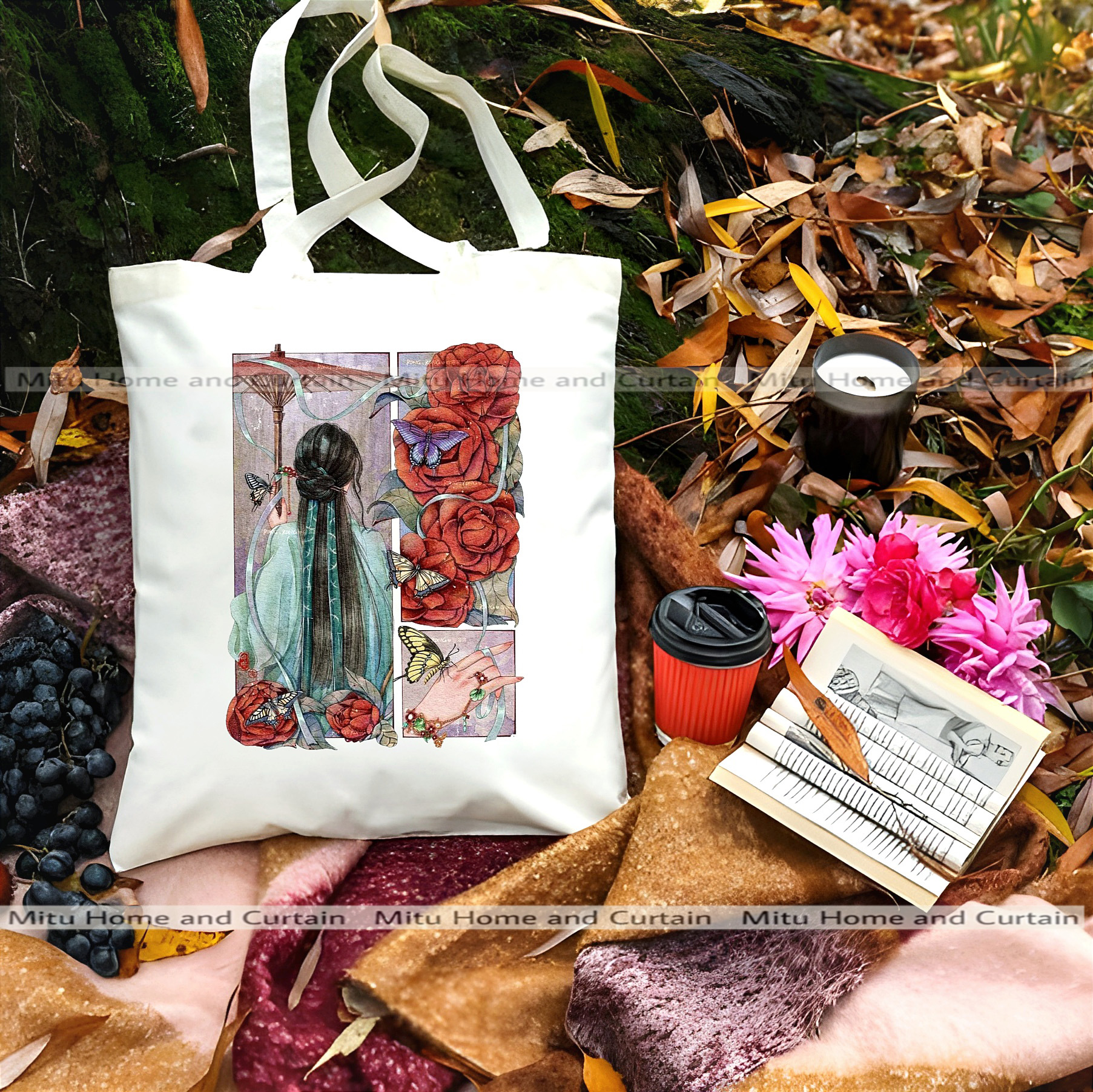 Buy Premium Tote Bag with Zipper Canvas Tote Bag for Women Trendy Shopping Bag / College Bag / University Bag Tote Bag, Canvas Bag with Zipper White , Black at Best Price In Bangladesh