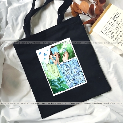 Buy Premium Tote Bag with Zipper Canvas Tote Bag for Women Trendy Shopping Bag / College Bag / University Bag Tote Bag, Canvas Bag with Zipper White , Black at Best Price In Bangladesh