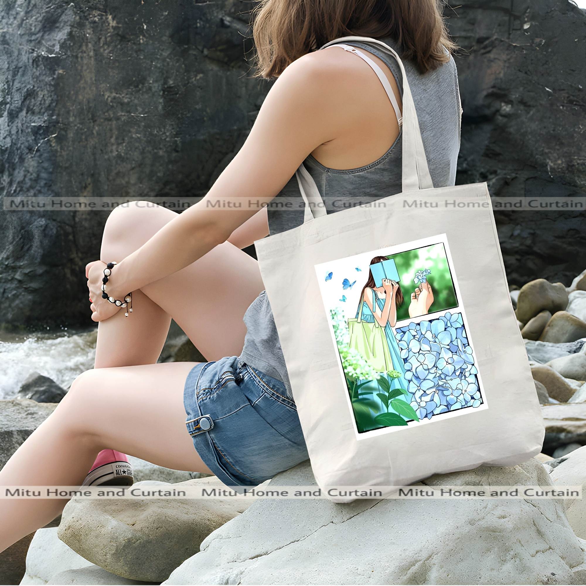 Buy Premium Tote Bag with Zipper Canvas Tote Bag for Women Trendy Shopping Bag / College Bag / University Bag Tote Bag, Canvas Bag with Zipper White , Black at Best Price In Bangladesh