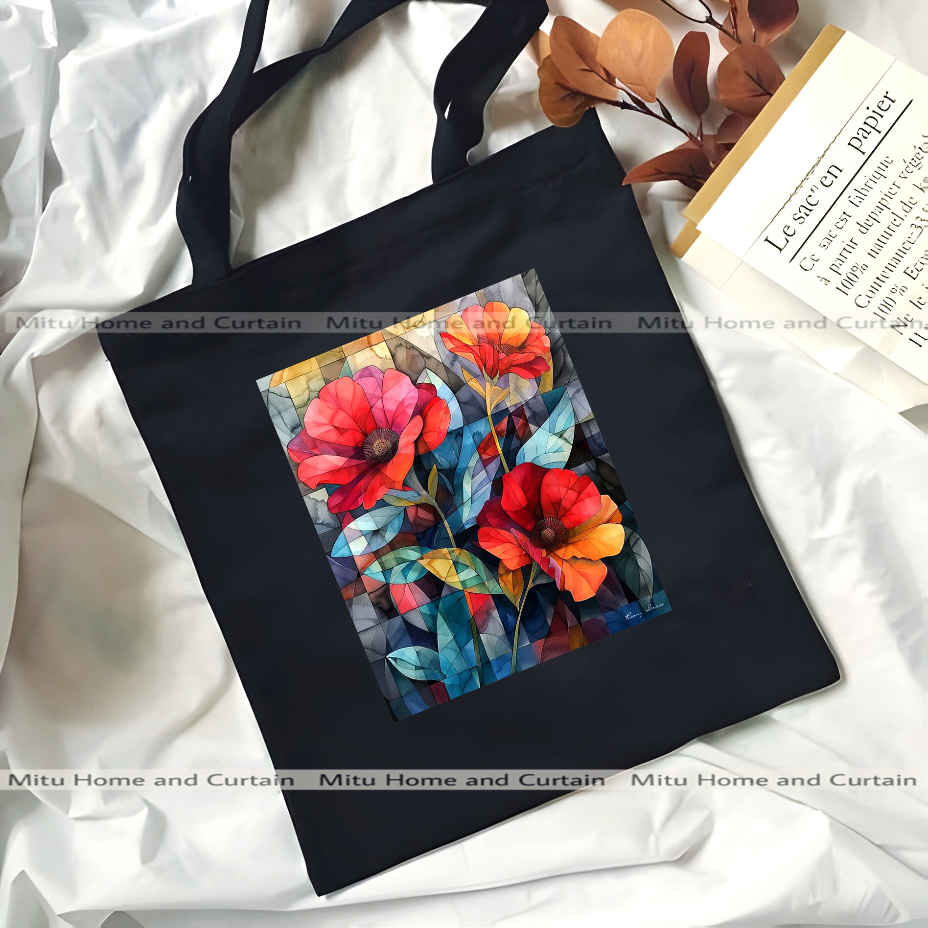 Buy Premium Tote Bag with Zipper Canvas Tote Bag for Women Trendy Shopping Bag / College Bag / University Bag Tote Bag, Canvas Bag with Zipper White , Black at Best Price In Bangladesh