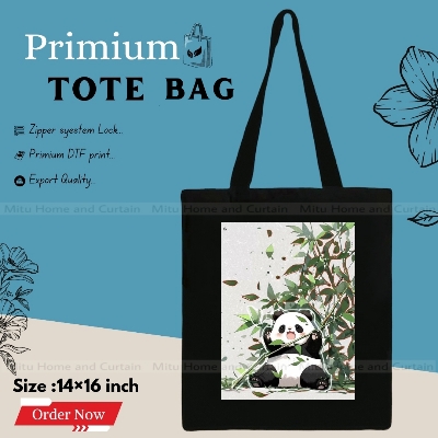 Buy Premium Tote Bag with Zipper Canvas Tote Bag for Women Trendy Shopping Bag / College Bag / University Bag Tote Bag, Canvas Bag with Zipper White , Black at Best Price In Bangladesh