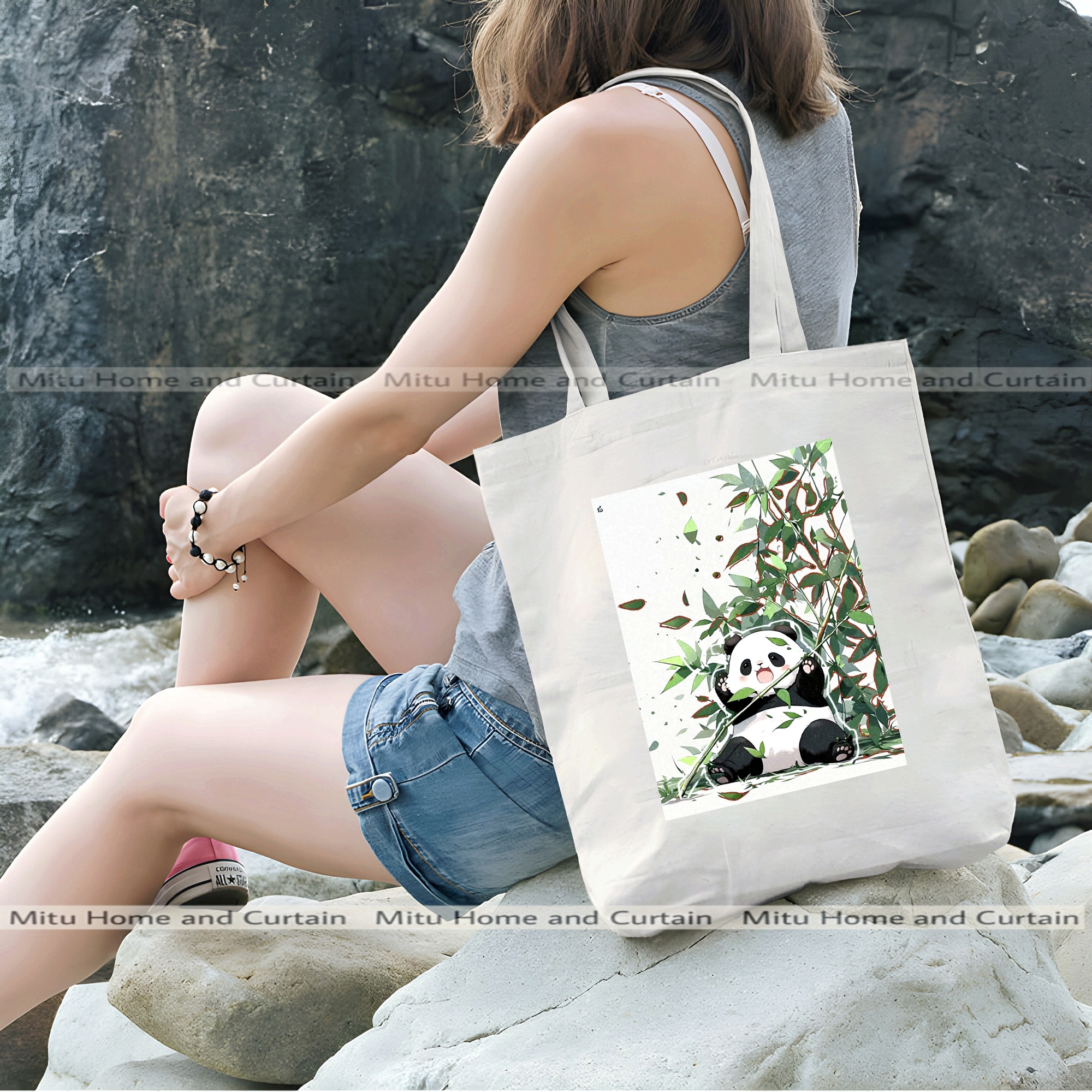 Buy Premium Tote Bag with Zipper Canvas Tote Bag for Women Trendy Shopping Bag / College Bag / University Bag Tote Bag, Canvas Bag with Zipper White , Black at Best Price In Bangladesh