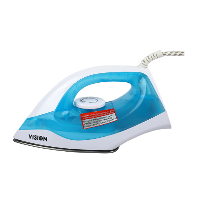 Vision Light Weight Electric Iron 1000W with Overheat Protection VIS-DEI-009 Blue at Best Price in Bangladesh