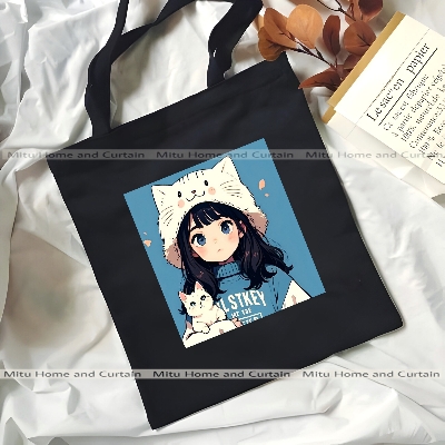 Buy Premium Tote Bag with Zipper Canvas Tote Bag for Women Trendy Shopping Bag / College Bag / University Bag Tote Bag, Canvas Bag with Zipper White , Black at Best Price In Bangladesh