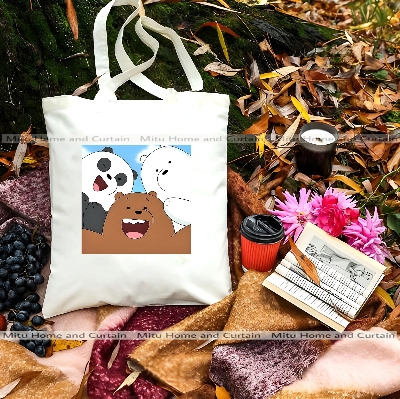 Buy Premium Tote Bag with Zipper Canvas Tote Bag for Women Trendy Shopping Bag / College Bag / University Bag Tote Bag, Canvas Bag with Zipper White , Black at Best Price In Bangladesh