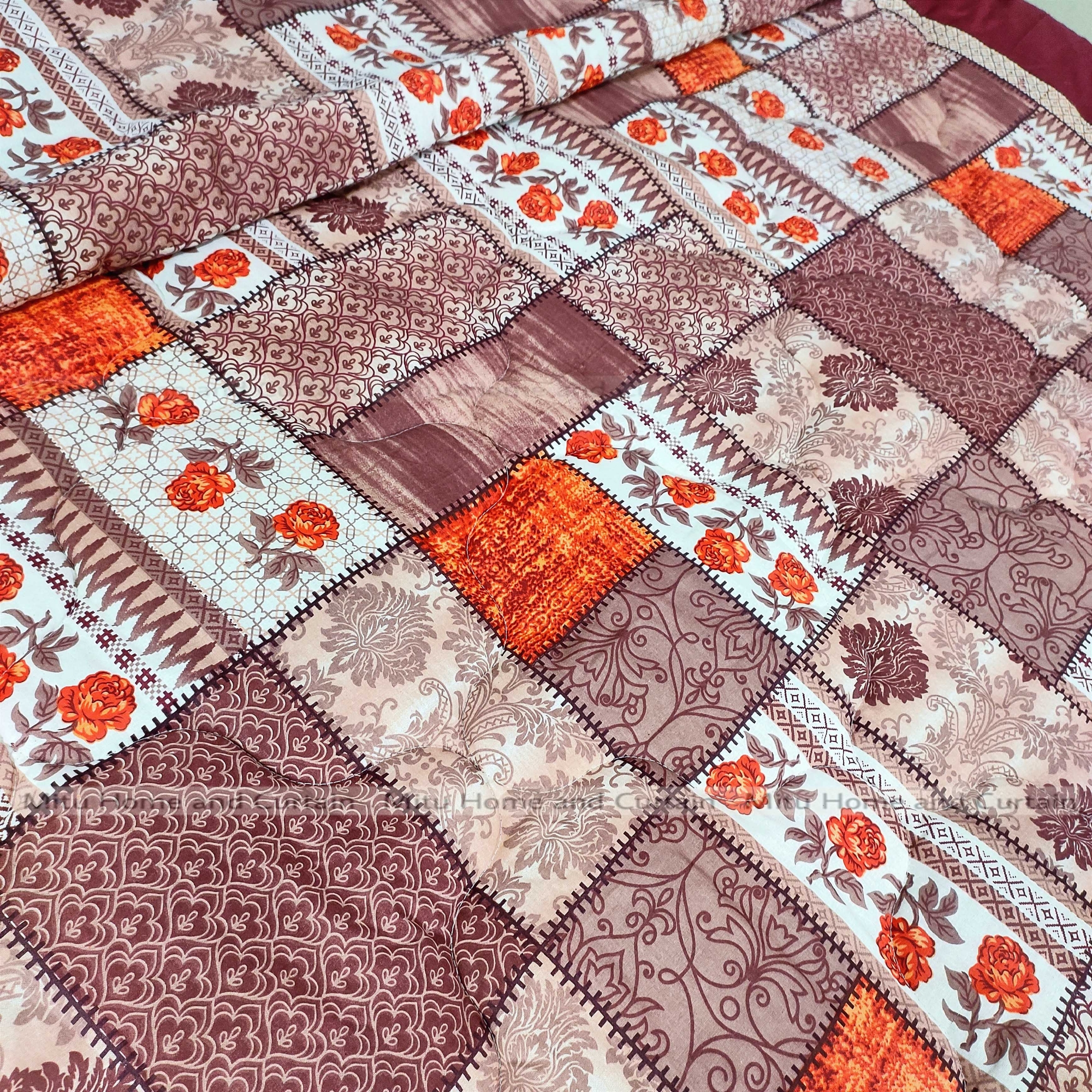 Buy Comforter for Winter King size Exclusive Comforter with Full Cotton fabric (2.6-3kg) 84*90 inch European cube style (1pcs Box) White , Red , Pink , Blue at Best Price In Bangladesh