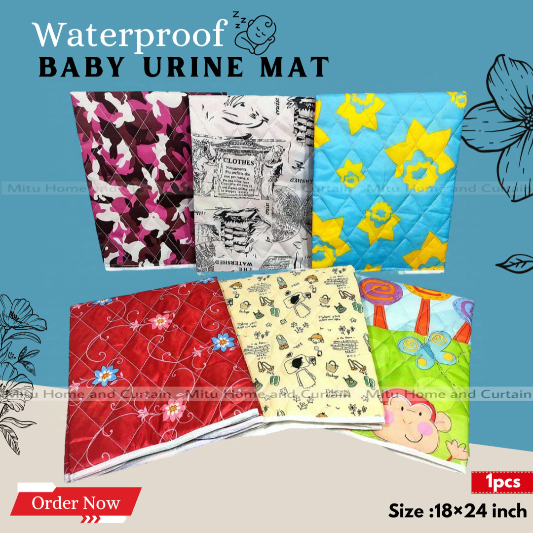 Buy Waterproof Baby Urine Mat Urine mat Baby mat 18*24 inch Red , White , Pink , Blue , Green Best Price In Bangladesh