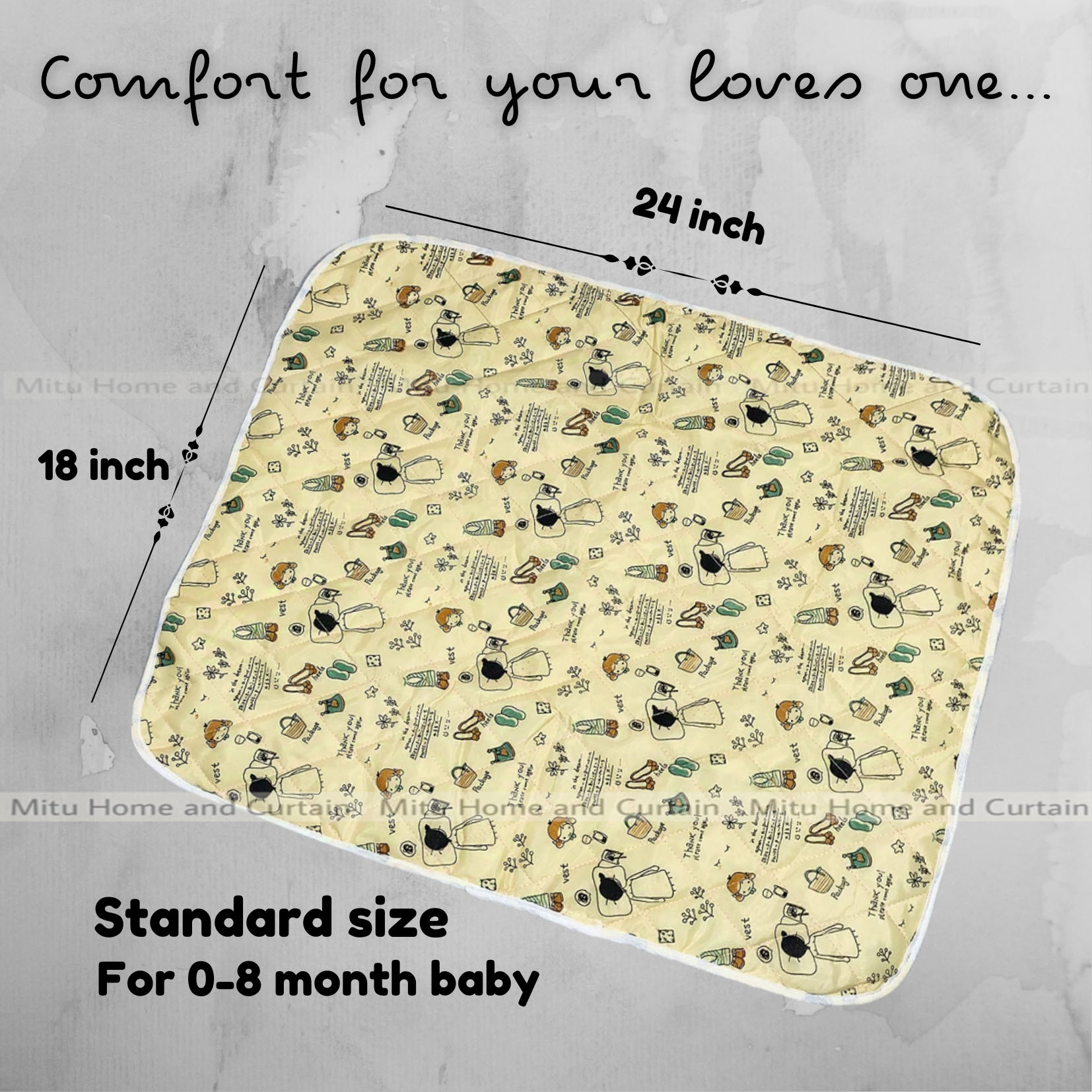 Buy Waterproof Baby Urine Mat Urine mat Baby mat 18*24 inch Red , White , Pink , Blue , Green Best Price In Bangladesh