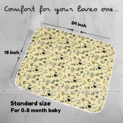 Buy Waterproof Baby Urine Mat Urine mat Baby mat 18*24 inch Red , White , Pink , Blue , Green Best Price In Bangladesh