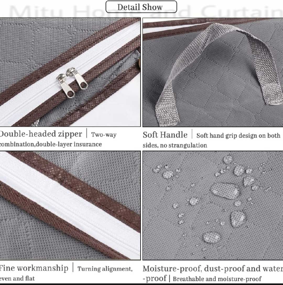 Buy XL Size Winter Cloths Storage Organizer Bags. Quilt Storage Bag, Cloth Organizer, Winter Wardrobe Storage OrganizerAsh , Navy blue at Best Prices  in Bangladesh 