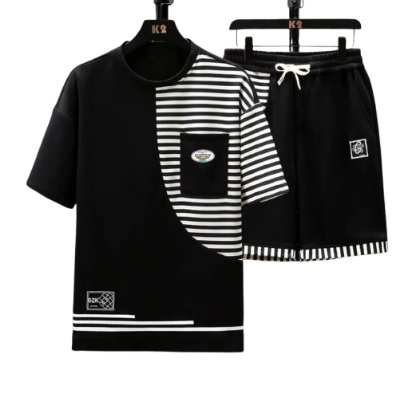 Buy Stylish T Shirt & Half Pant Combo Set for Men T3-N18 Online Best Price In Bangladesh