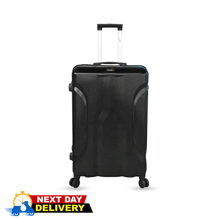 Picture of Travello Luxury Plus 28 Inch Ultra Light Weight Strong Build Quality Water-Resistant Double Caster Wheel Bigger Space Hardtop Luggage-Trolley Black