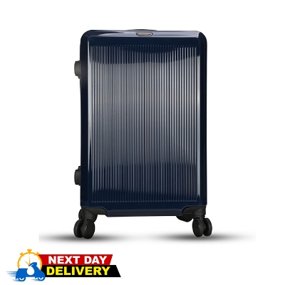 Picture of Travello 24 Inch Royal Zipper Unbreakable Body More Capacity Water Resistant Aluminum Luggage- Trolley Dark Blue