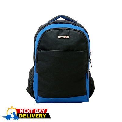 Picture of Travello Light Weight Comfortable Durable Polyester Fabric Backpack- Blue