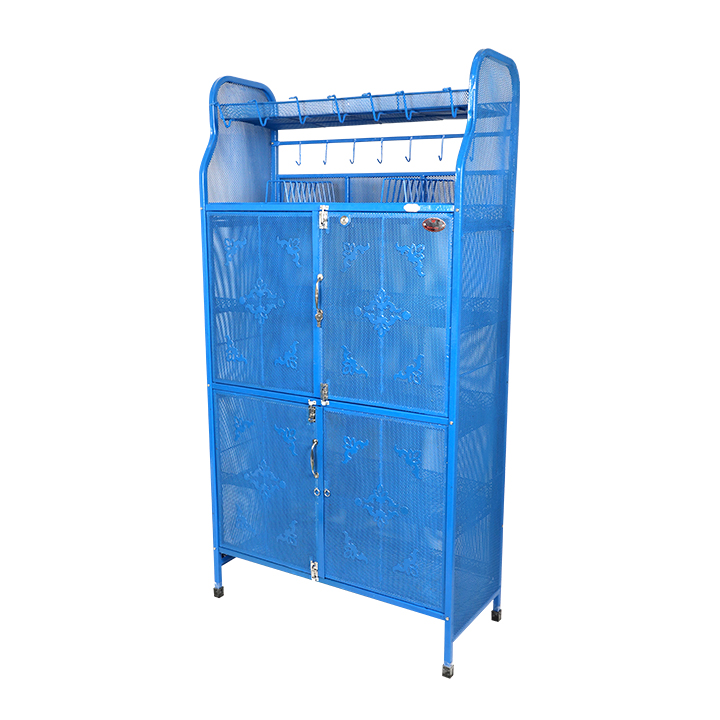Buy Royal Kitchen Shelf Classic 4 Door Blue at Best Price In Bangladesh