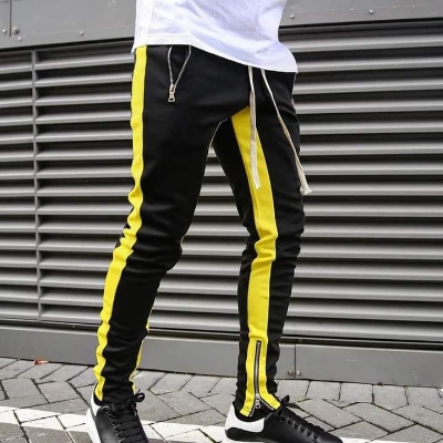 Buy  Casual Men's Sweatpant Trouser (Black+Yellow) at Best in Bangladesh