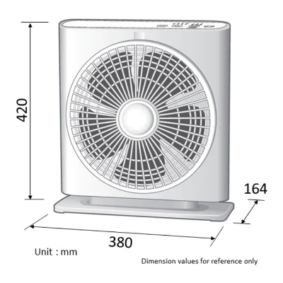 Buy KDK Electric Desk Box Fan ST30H White at Best Price In Bangladesh