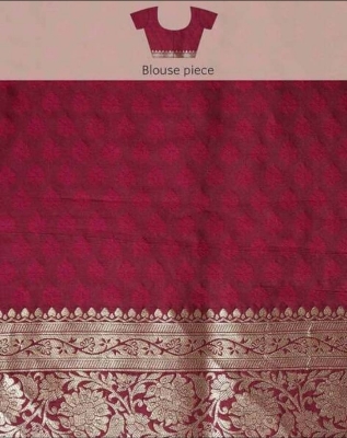 Buy Stylish & Glorious Printed Silk Saree With Blouse Piece FREE  at Best Price In Bangladesh