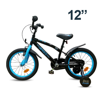 Buy EU Standard Premium Quality 12" Boys & Girls JUMP Bicycle Black & Blue Online at Best Price in Bangladesh	