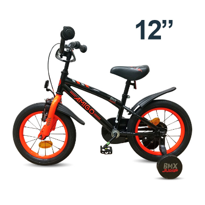 Buy EU Standard Premium Quality 12" Boys & Girls JUMP Bicycle Black & Orange Online at Best Price in Bangladesh