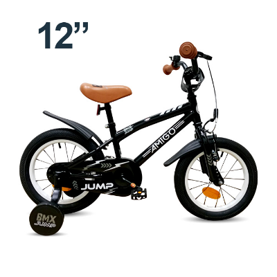 Buy EU Standard Premium Quality 12" Boys & Girls JUMP Bicycle Black & White Online at Best Price in Bangladesh