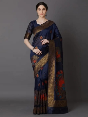 Buy Stylish & Glorious Printed Silk Saree With Blouse Piece FREE  at Best Price In Bangladesh