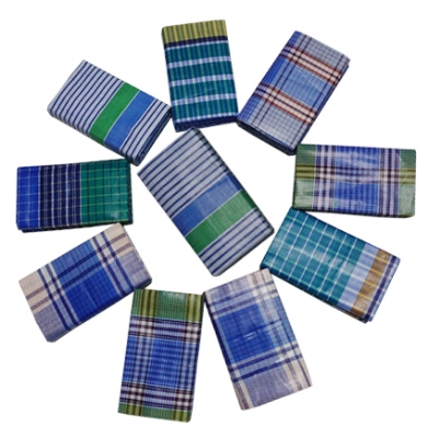 Buy Zakat Lungi Multi Color Cotton Check for Men's, Combo of 10 pcs at Best Price in Bangladesh