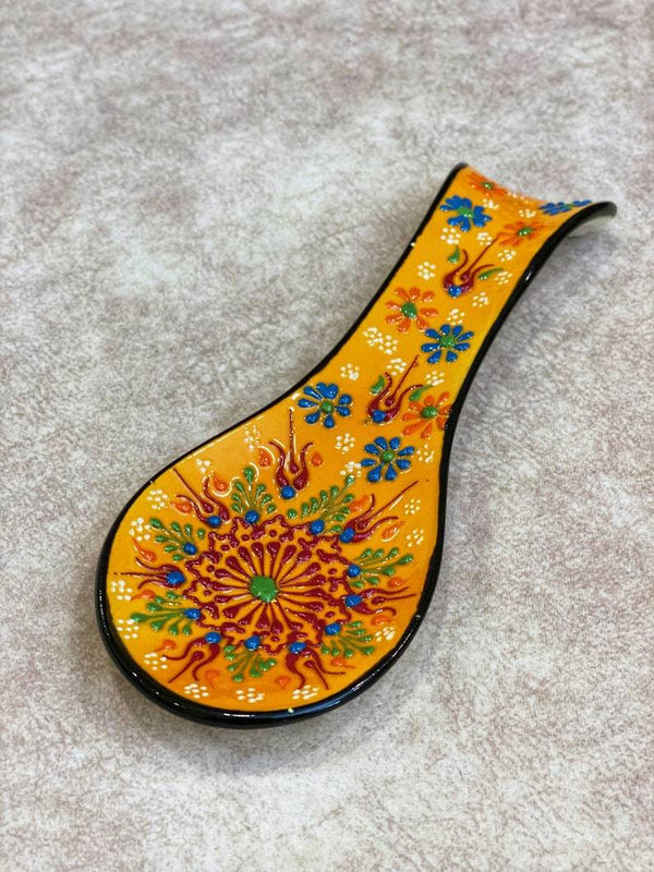 Buy 8 Inch Turkish Hand Printed Ceramic Spoon Holder   at Best Price In Bangladesh