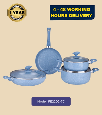 Buy Gazi Non-Stick Cookware Set - FE 2202 - 7C  Online at Best Price
