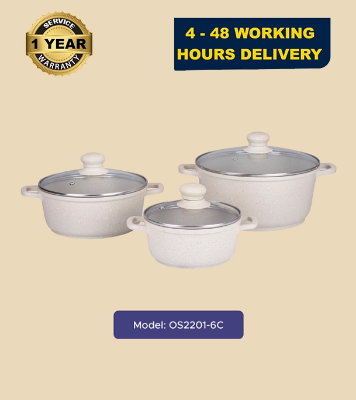 Buy Gazi Non-Stick Cookware Set - OS 2201 - 6C Online at Best Price