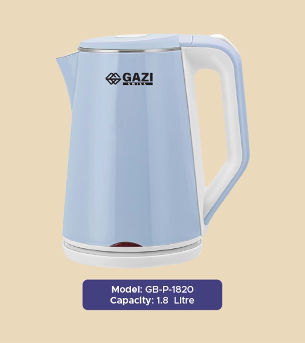 Buy Gazi Smiss 1500W Electric Kettle - GB-P-1820 - 1.8 Litre Online at Best Price