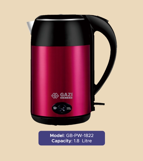 Buy Gazi Smiss 1500W Electric Kettle - GB-PW-1822 - 1.8 Litre Online at Best Price