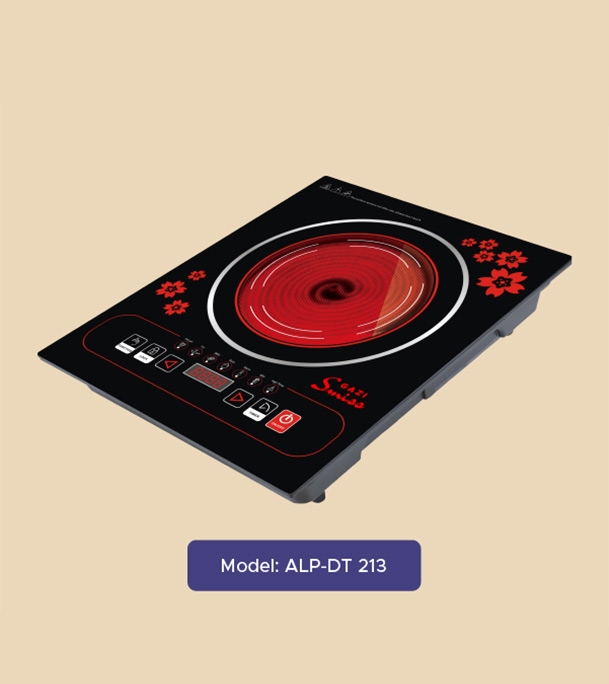 Buy Gazi 2000W Strong Fire Power Smiss Infrared Cooker ALP-DT 213 Online at Best Price