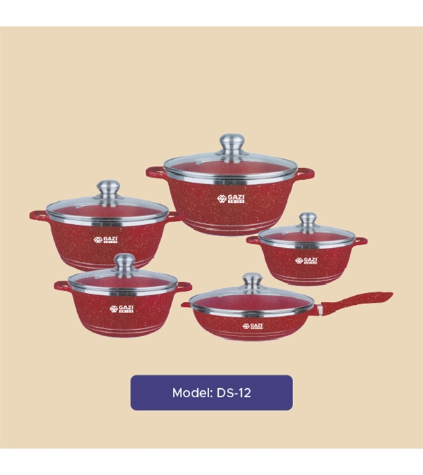 Picture of Gazi Non-Stick Cookware Set DS 12 (Best Price)