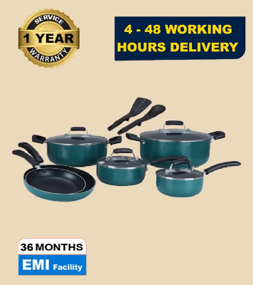 Picture of Gazi Non-Stick Cookware Set PRC-12C Green (Best Price)