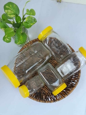 Buy ডাবর হানি কাচের বৈয়ম সেট (১০০০এমএল, ৬০০এমএল, ৫০০এমএল, ২৫০এমএল, ১০০এমএল) at Best Price In Bangladesh