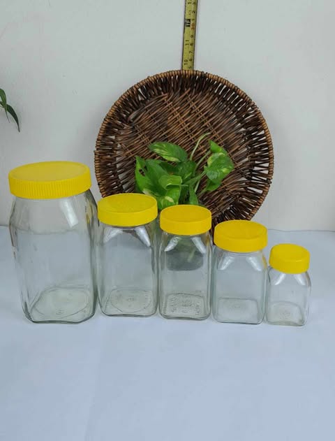 Buy ডাবর হানি কাচের বৈয়ম সেট (১০০০এমএল, ৬০০এমএল, ৫০০এমএল, ২৫০এমএল, ১০০এমএল) at Best Price In Bangladesh