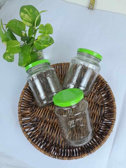 Buy ৫০০ এমএল ডিজাইন কাচের বৈয়ম at Best Price In Bangladesh