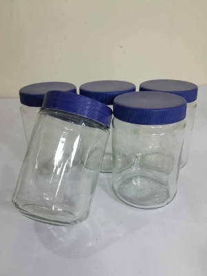 Buy  ৫০০ এমএল রাউন্ড সেইপ কাচের বৈয়ম  at Best Price In Bangladesh