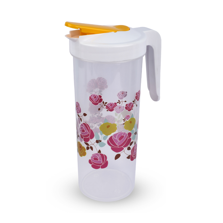 Buy Juice Jug 1.35L With 4 Pcs Flower Glass-Green Online at Best Price