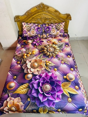 Buy China Premium 3D Design Bed Sheet at Best Price In Bangladesh