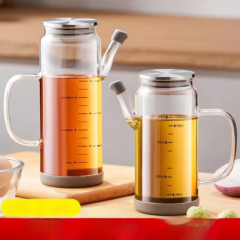 Buy 550ml Borosilicate Glass Oil Bottle  at Best Price In Bangladesh