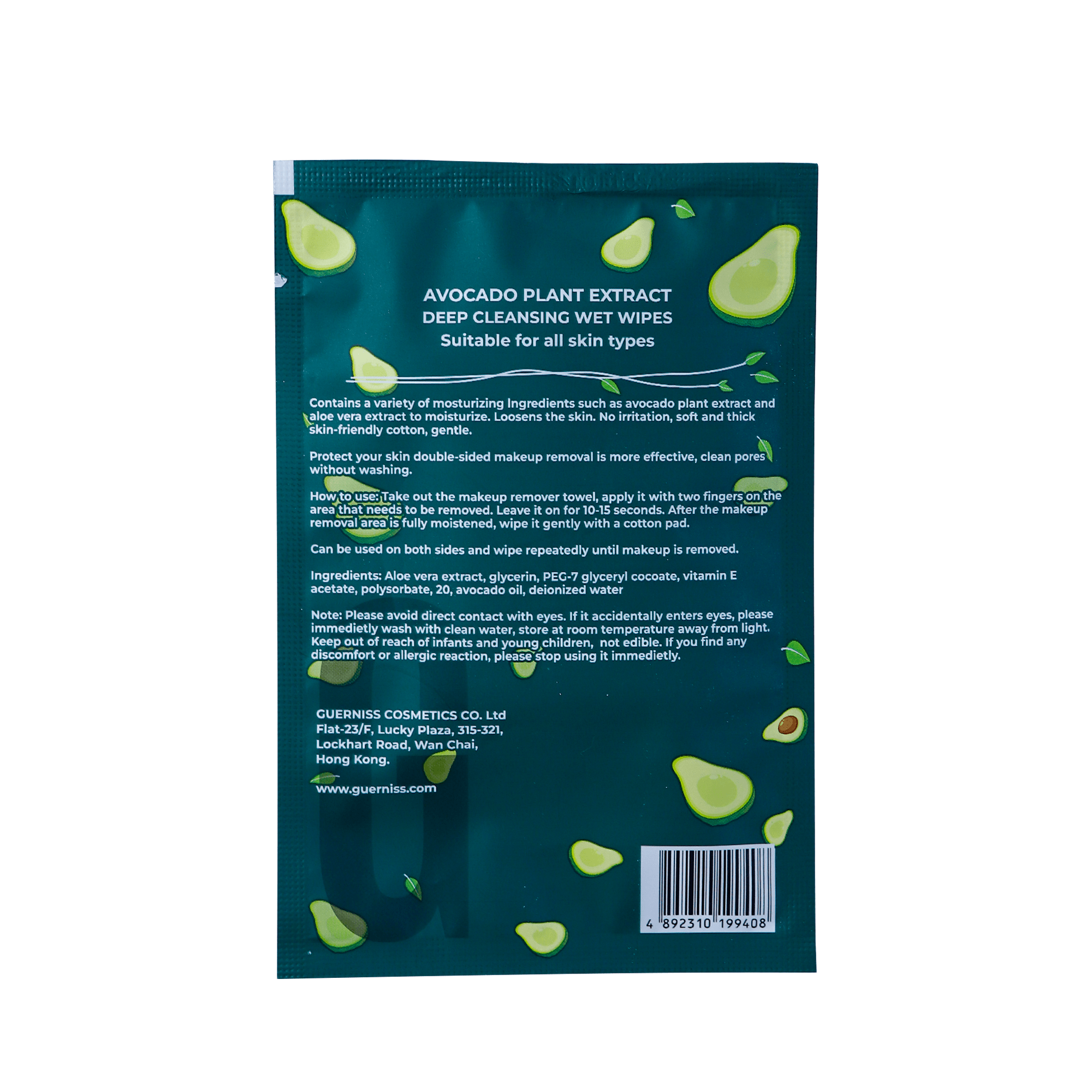 Buy Avocado Deep Cleansing Wet Wipes - 1S  at Best Price In Bangladesh