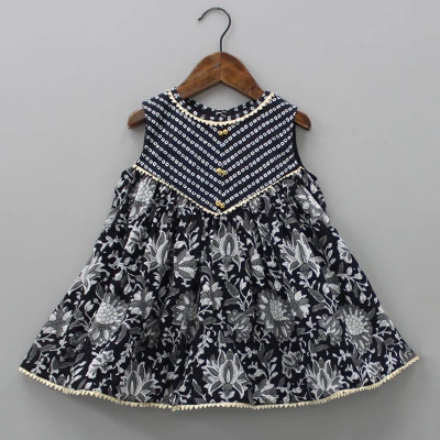 Buy Multicolor Floral Full sleeveless tops with Sharara at Best Price In Bangladesh