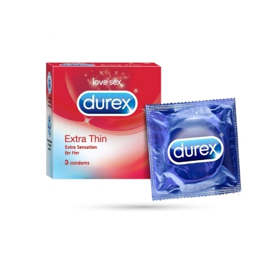 Picture of Durex Extra Thin Condom For Extra Sensation Of Her 3pcs Pack | India