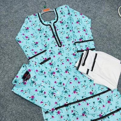 Buy Couple Set - Kameez+Pajama+Mens Shirt at best price In Bangladesh